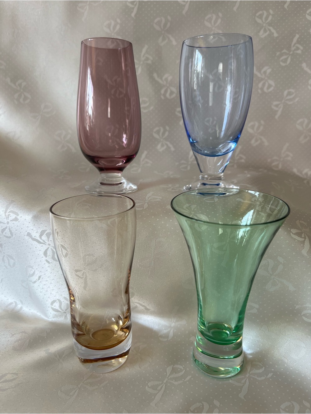 Lenox Gems Tuscany Harvest Multicolor Shot/Cordial Glasses 4" Set of 4